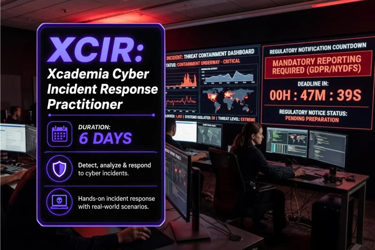 XCIR: Xcademia Cyber Incident Response Practitioner